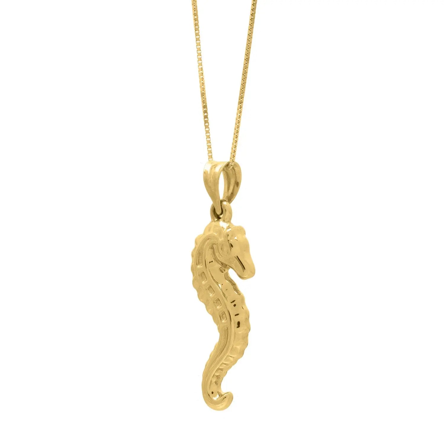 Seahorse Necklace in 10K Yellow Gold RCJ Necklaces  CELESTIA LUXE JEWELLERS