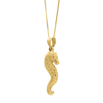 Seahorse Necklace in 10K Yellow Gold RCJ Necklaces  CELESTIA LUXE JEWELLERS