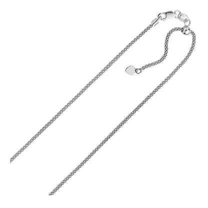 Sterling Silver 0.8mm Adjustable Popcorn Chain (0.80 mm) RCJ Chains  CELESTIA LUXE JEWELLERS