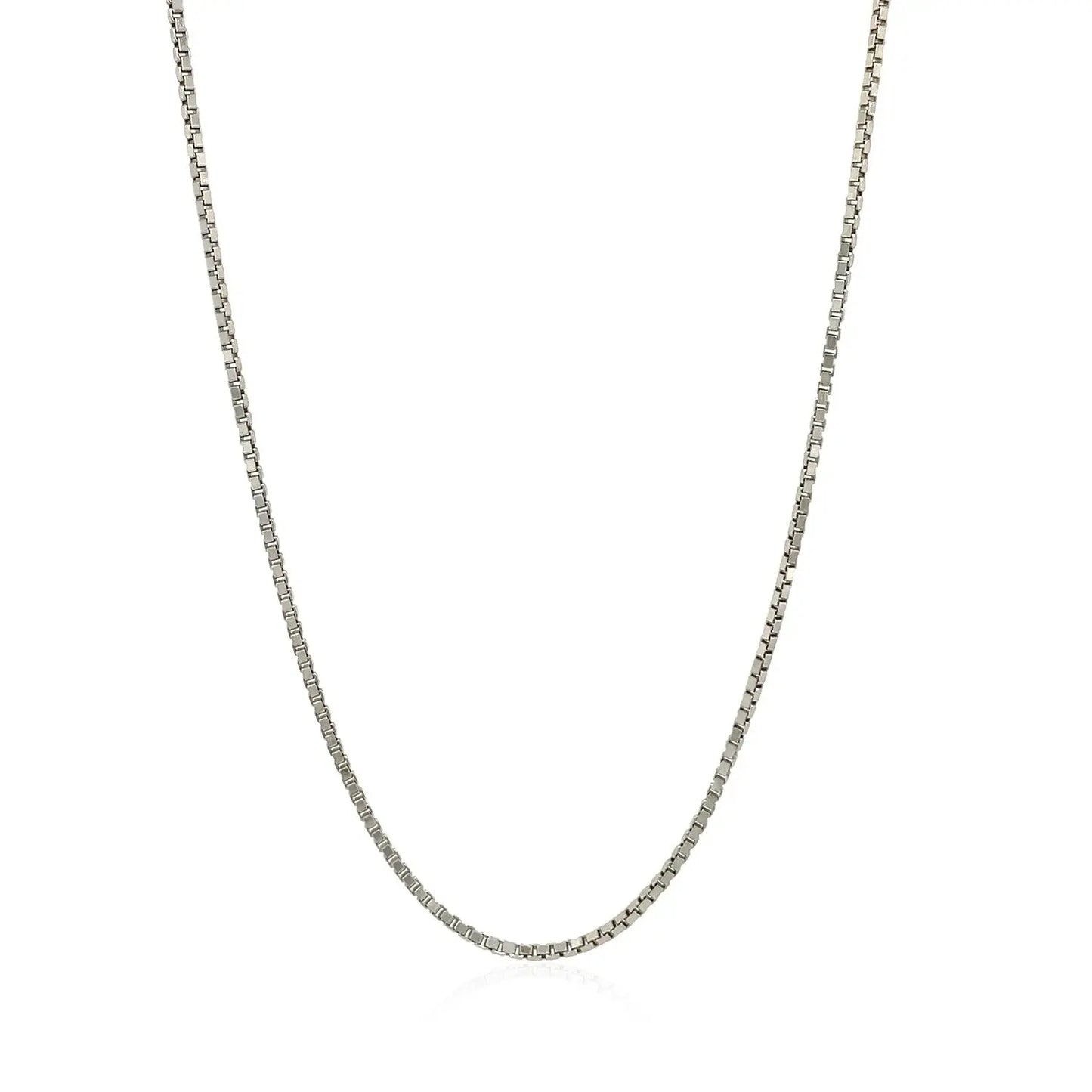 Sterling Silver 1.4mm Adjustable Box Chain (1.40 mm) RCJ Chains  CELESTIA LUXE JEWELLERS