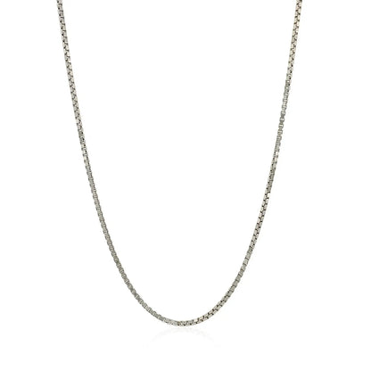 Sterling Silver 1.4mm Adjustable Box Chain (1.40 mm) RCJ Chains  CELESTIA LUXE JEWELLERS