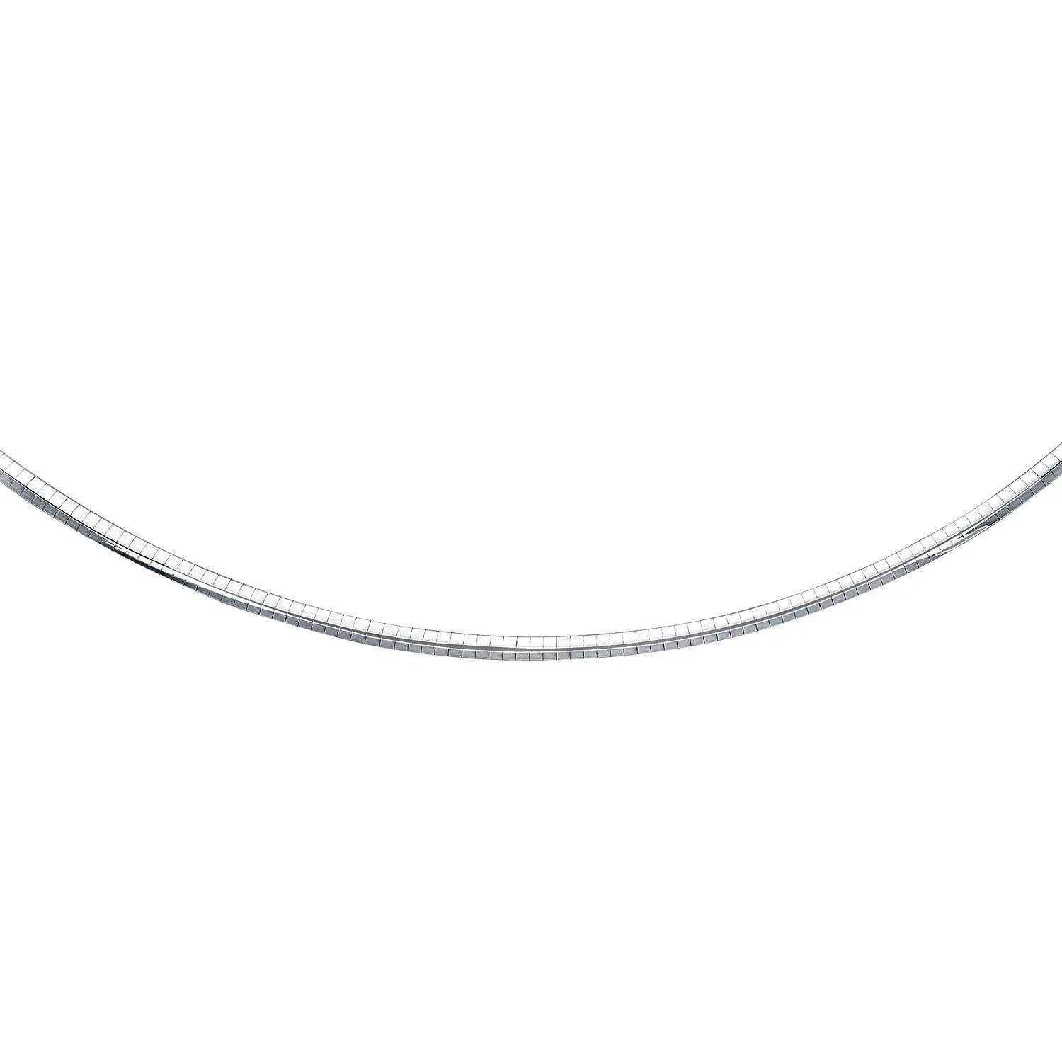 Sterling Silver Classic Omega Chain Necklace (4.0mm) RCJ Necklaces  CELESTIA LUXE JEWELLERS