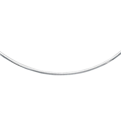 Sterling Silver Classic Omega Chain Necklace (4.0mm) RCJ Necklaces  CELESTIA LUXE JEWELLERS