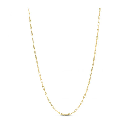 Sterling Silver Gold Plated Paperclip Chain (1.80 mm) RCJ Chains  CELESTIA LUXE JEWELLERS