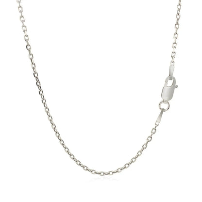 Sterling Silver Rhodium Plated Cable Chain (1.50 mm) RCJ Chains  CELESTIA LUXE JEWELLERS