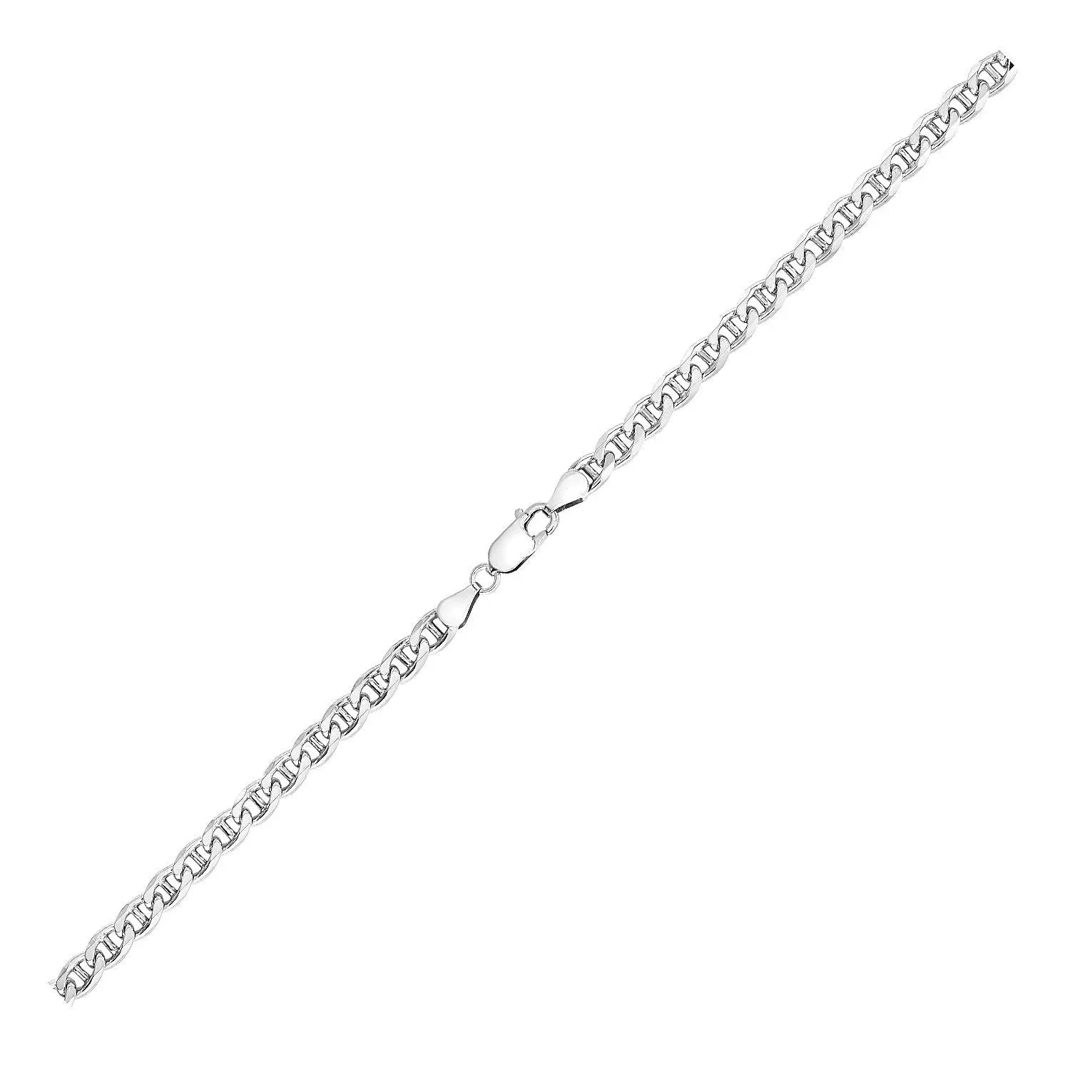 Sterling Silver Rhodium Plated Mariner Chain (5.60 mm) RCJ Chains  CELESTIA LUXE JEWELLERS