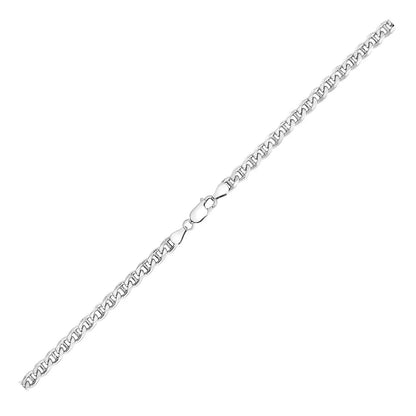 Sterling Silver Rhodium Plated Mariner Chain (5.60 mm) RCJ Chains  CELESTIA LUXE JEWELLERS