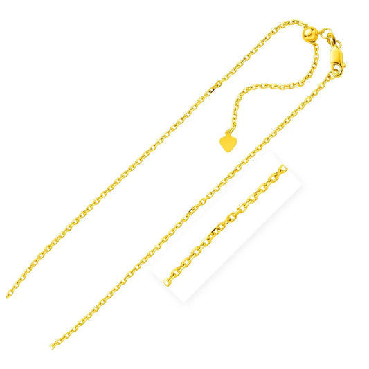 Sterling Silver Rose Finish Adjustable Cable Chain (1.80 mm) RCJ Chains  CELESTIA LUXE JEWELLERS