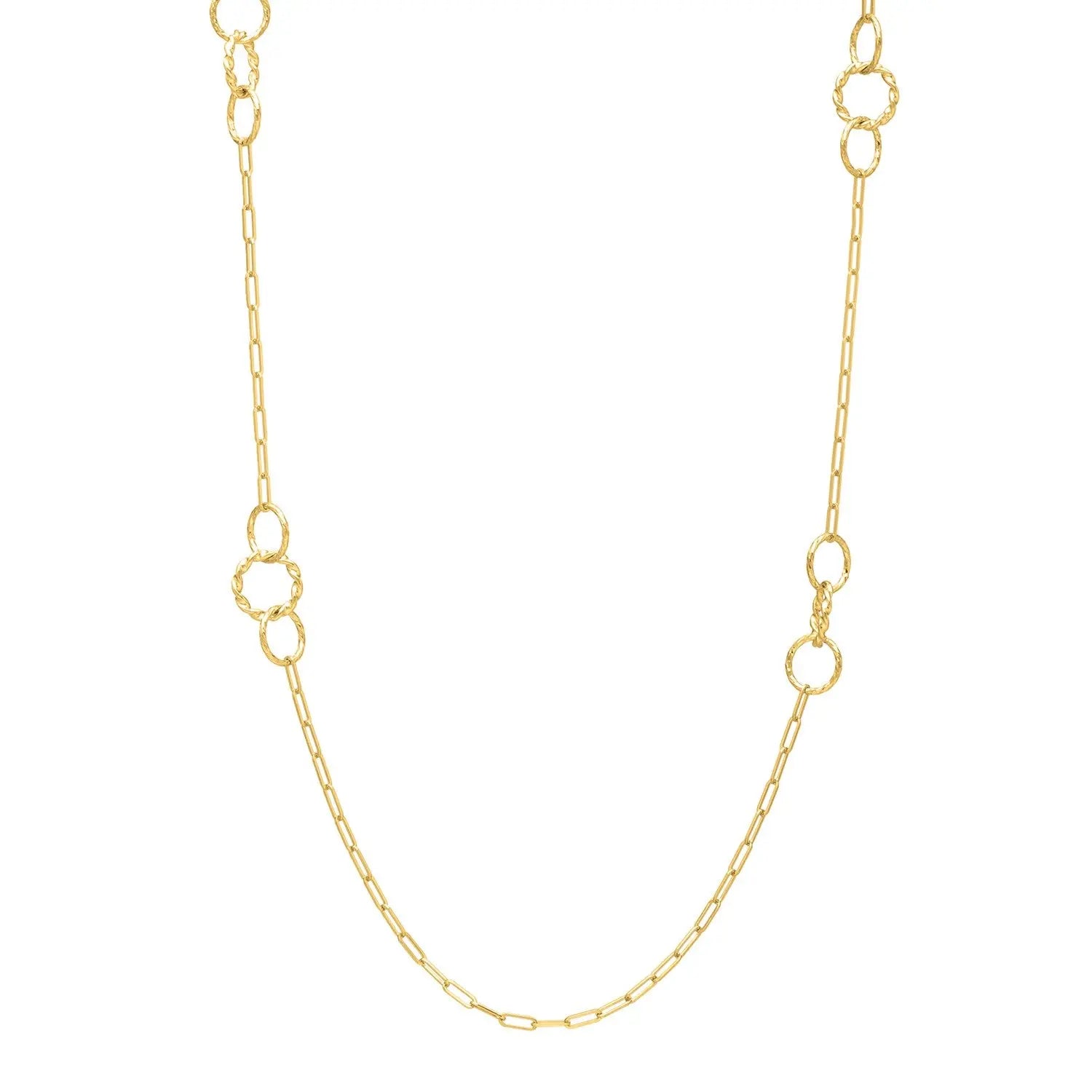 Twistted Link Necklace in 14K Yellow Gold RCJ Necklaces  CELESTIA LUXE JEWELLERS