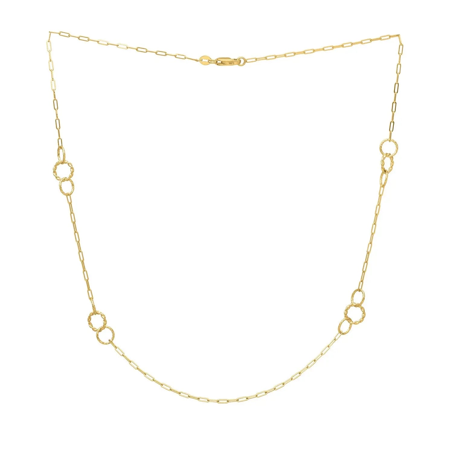 Twistted Link Necklace in 14K Yellow Gold RCJ Necklaces  CELESTIA LUXE JEWELLERS