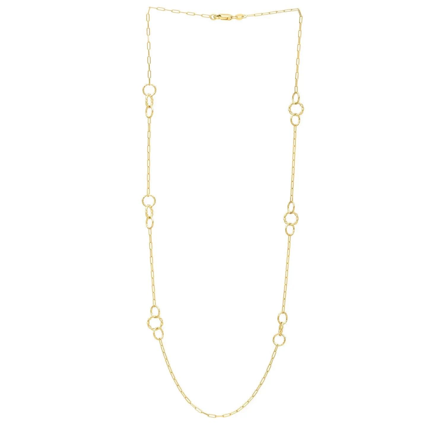Twistted Link Necklace in 14K Yellow Gold RCJ Necklaces  CELESTIA LUXE JEWELLERS