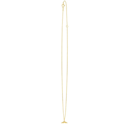 Whale Tail Necklace in 14K Yellow Gold RCJ Necklaces  CELESTIA LUXE JEWELLERS