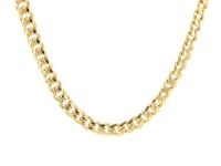 10k Yellow Gold Miami Cuban Semi Solid Chain (4.50 mm)